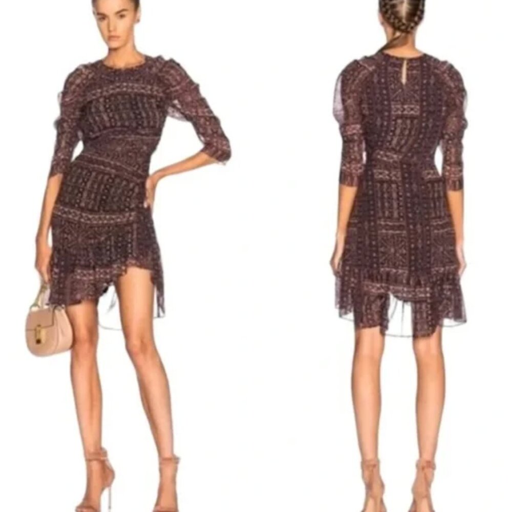 ULLA JOHNSON 4 Small, Ikat Aicha Silk Dress - Picture 2 of 7